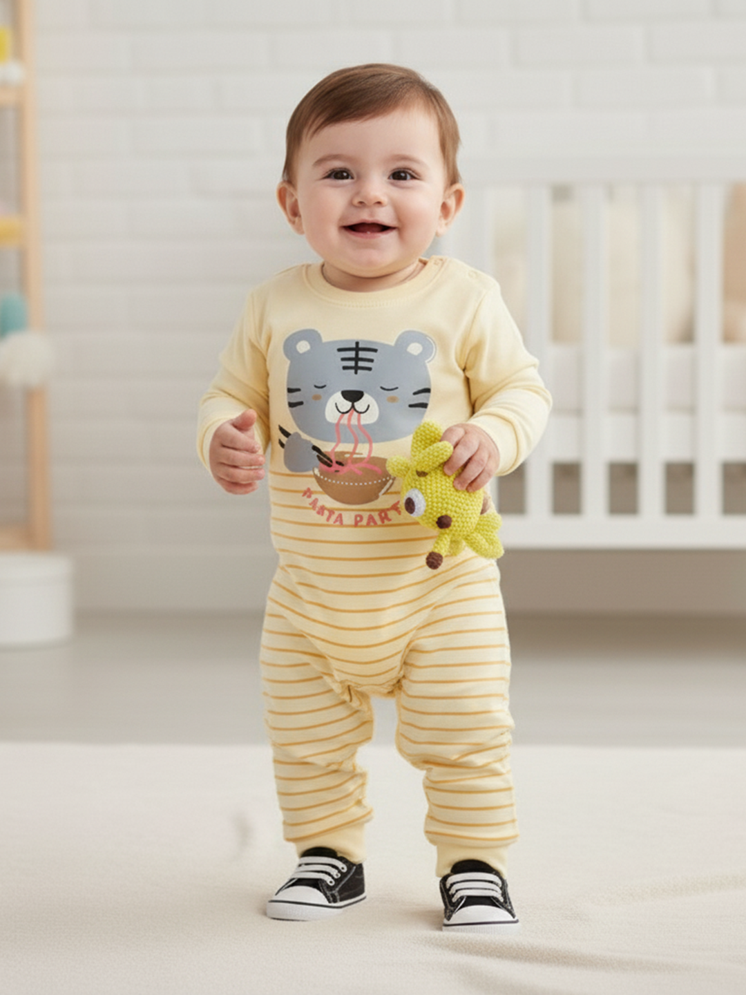 Printed Full Sleeves Rompers For Baby Boys