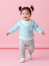 Romper For Baby Girls Applique Cotton Blend