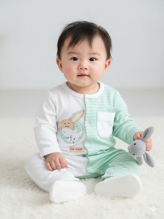 Pompidou Full Sleeves Rompers For Baby Boys