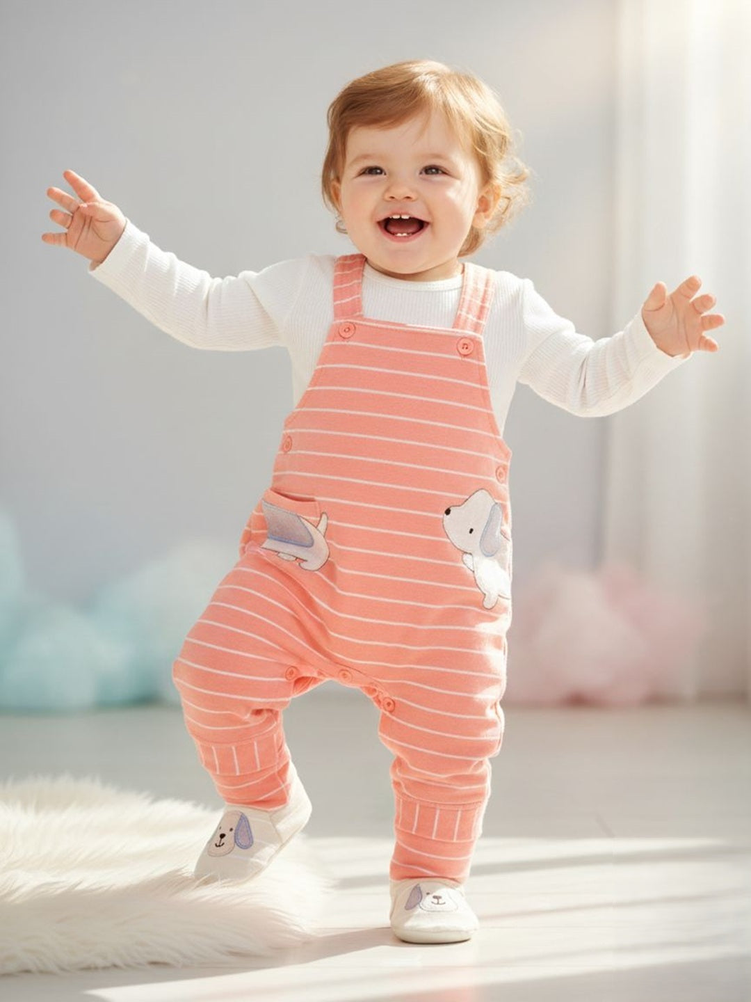Full Sleeves Dungree For Baby Boys