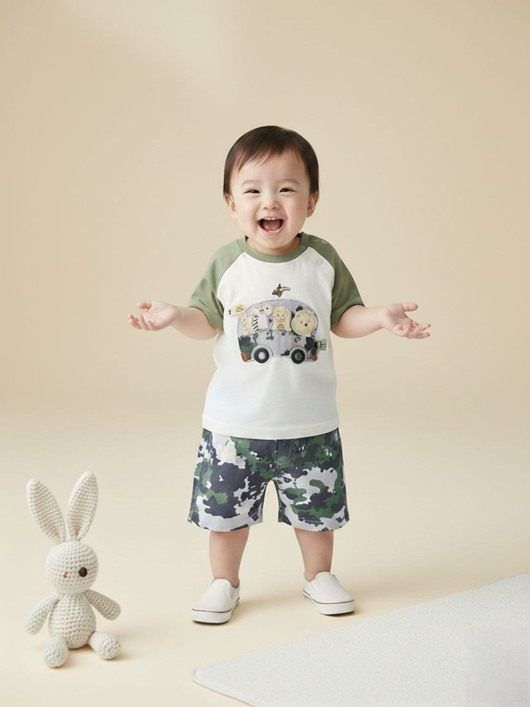 Baby Boys Casual Shirt with Shorts