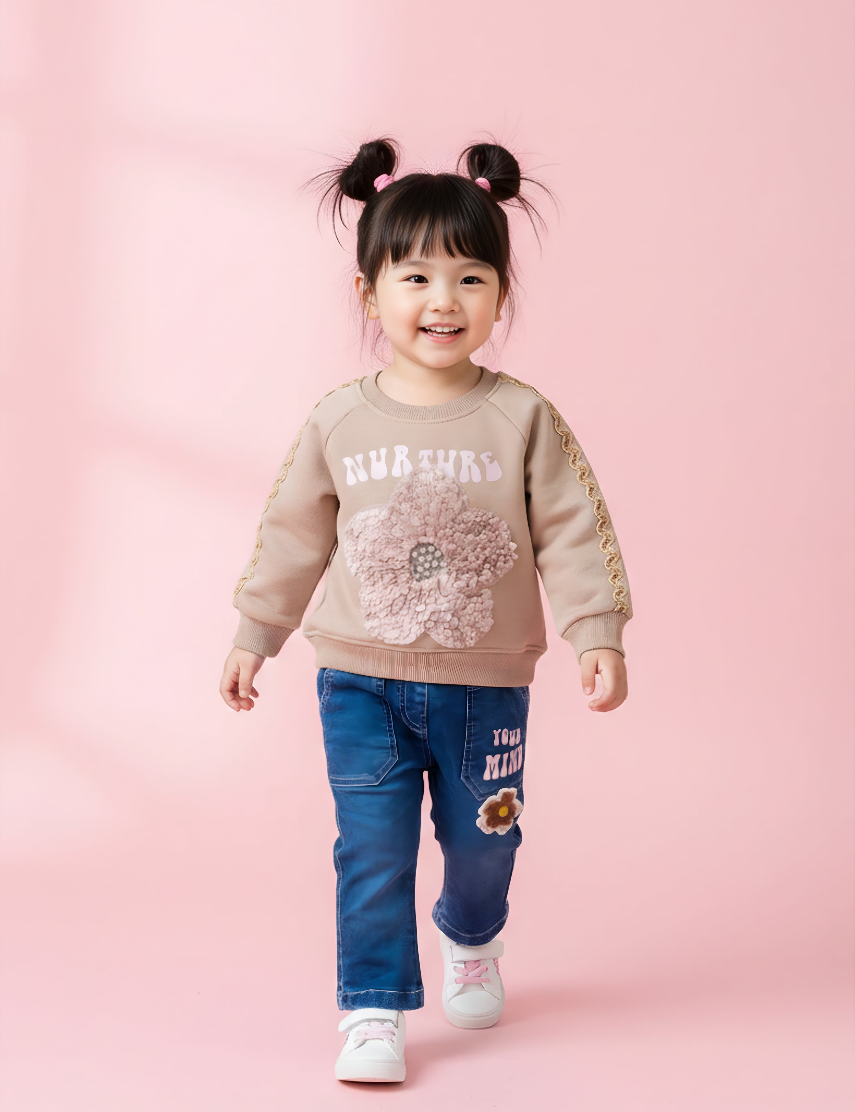 Girls Sweatshirt & Jeans Set