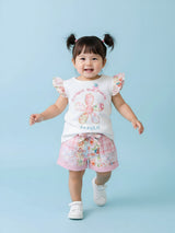Toddler Printed Top & Shorts Casual Outfit