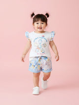 Toddler Printed Top & Shorts Casual Outfit