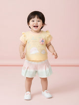 Infant Girls Cotton T-Shirt & Shorts Set