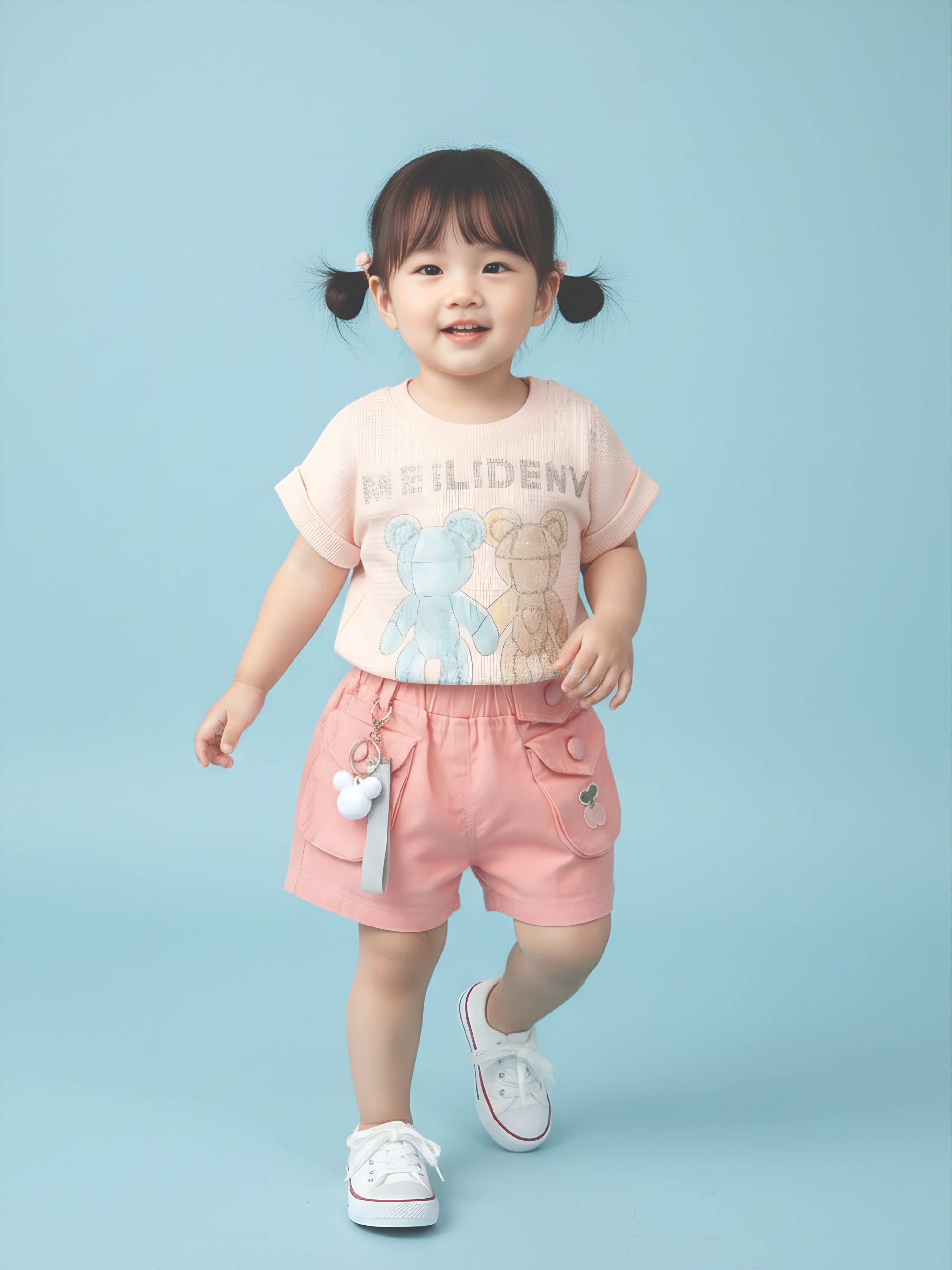 Cotton Top With Shorts Clothing Set