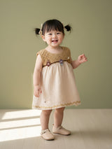 Girls Fancy Crochet Frock with Panty