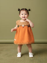Girls Fancy Crochet Frock with Panty