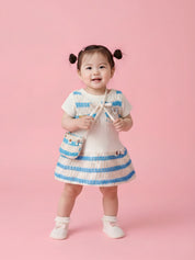 Girls Premium Frock with Matching Panty and Shoulder Bag