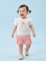 Baby Girls Cotton Top & Shorts Set