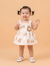Baby Girl Sleeveless Cotton Frock Dress