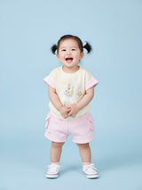 Baby Girl Cotton Top & Shorts Set