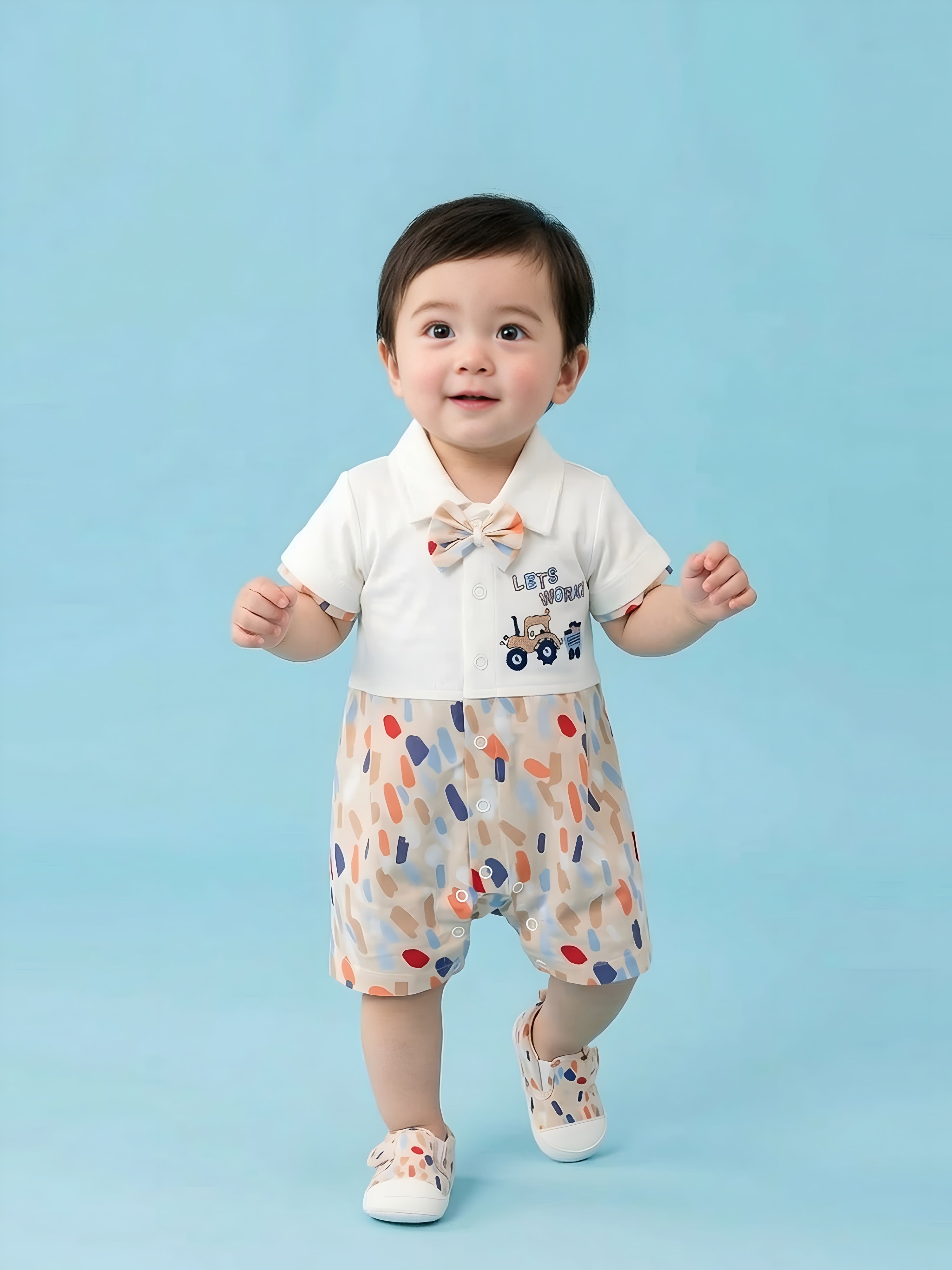 Baby  Boys'  Artistic Polo Romper