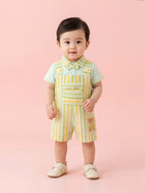 Toddler Boys' Citrus Stripe Overall & Polo Set