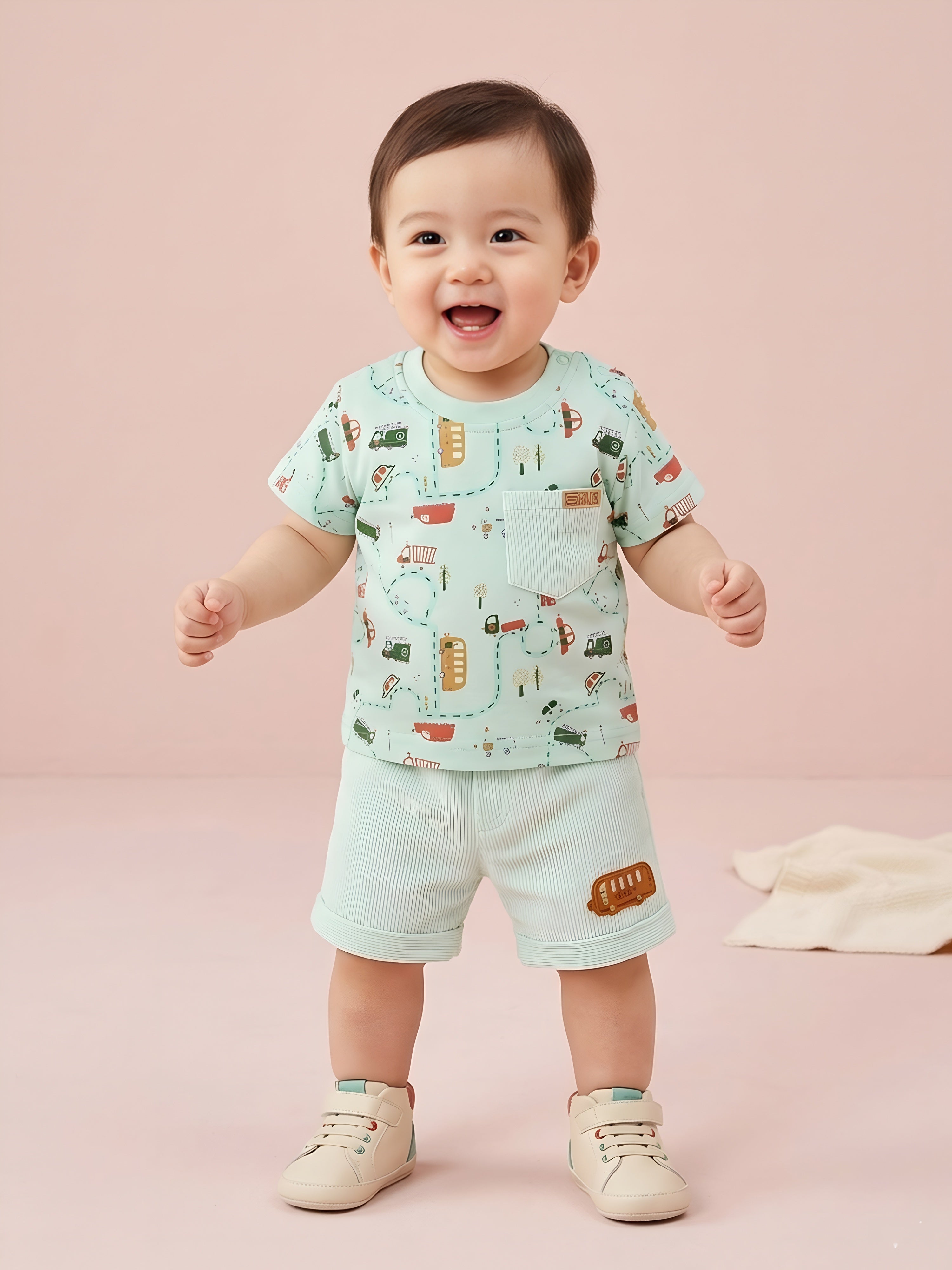 Baby Boys Casual T-Shirt with Shorts