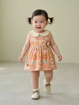 Baby Girl Floral Peter Pan Collar Dress
