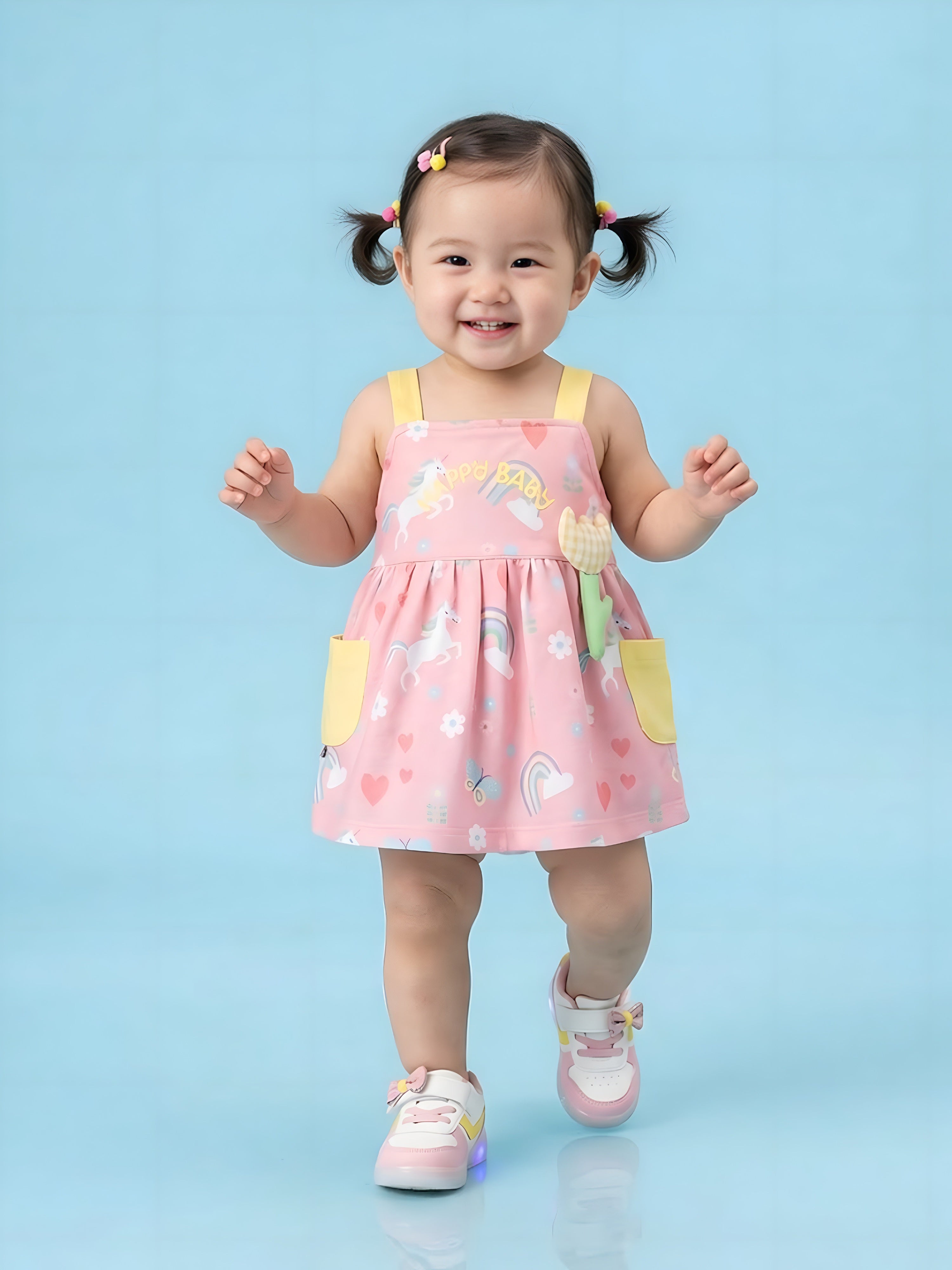 Baby Girl Printed Sleeveless Dress