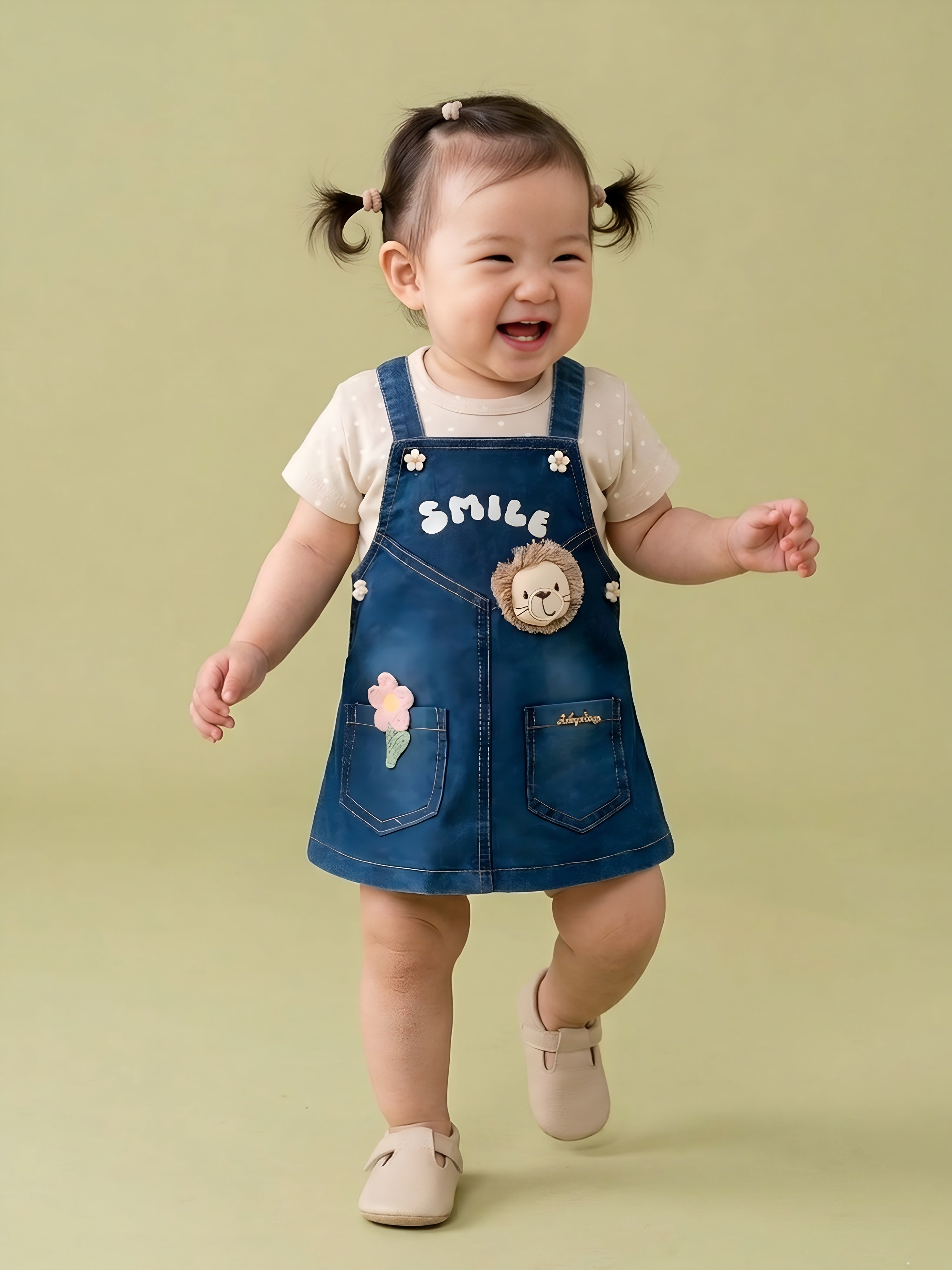 Baby Girl Denim Dungaree Dress