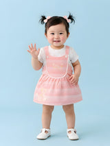 Baby Girls Dungaree Dress Set