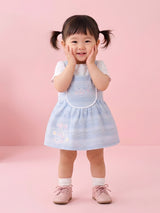 Baby Girls Dungaree Dress Set