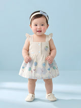 Baby Girls Floral Printed Sleeveless Dress