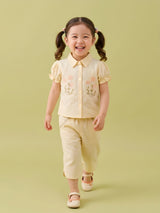 Girls Shirt & Capri Pants Co-Ord Outfit Set