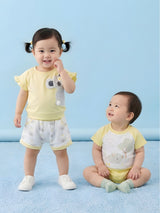 Baby Girl Clothing Set with Top, Shorts & Bodysuit