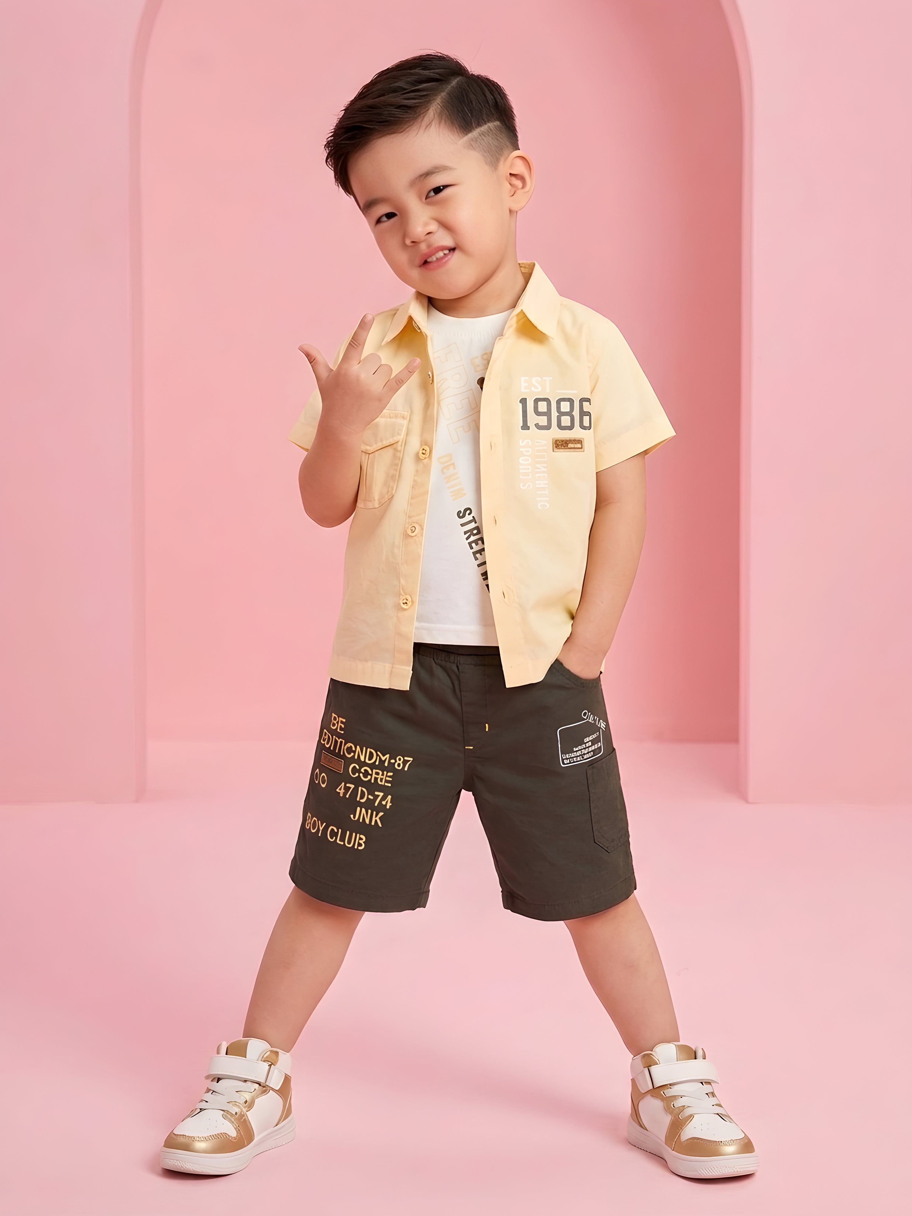 Little Boys Casual 3-Piece Summer Clothing Set