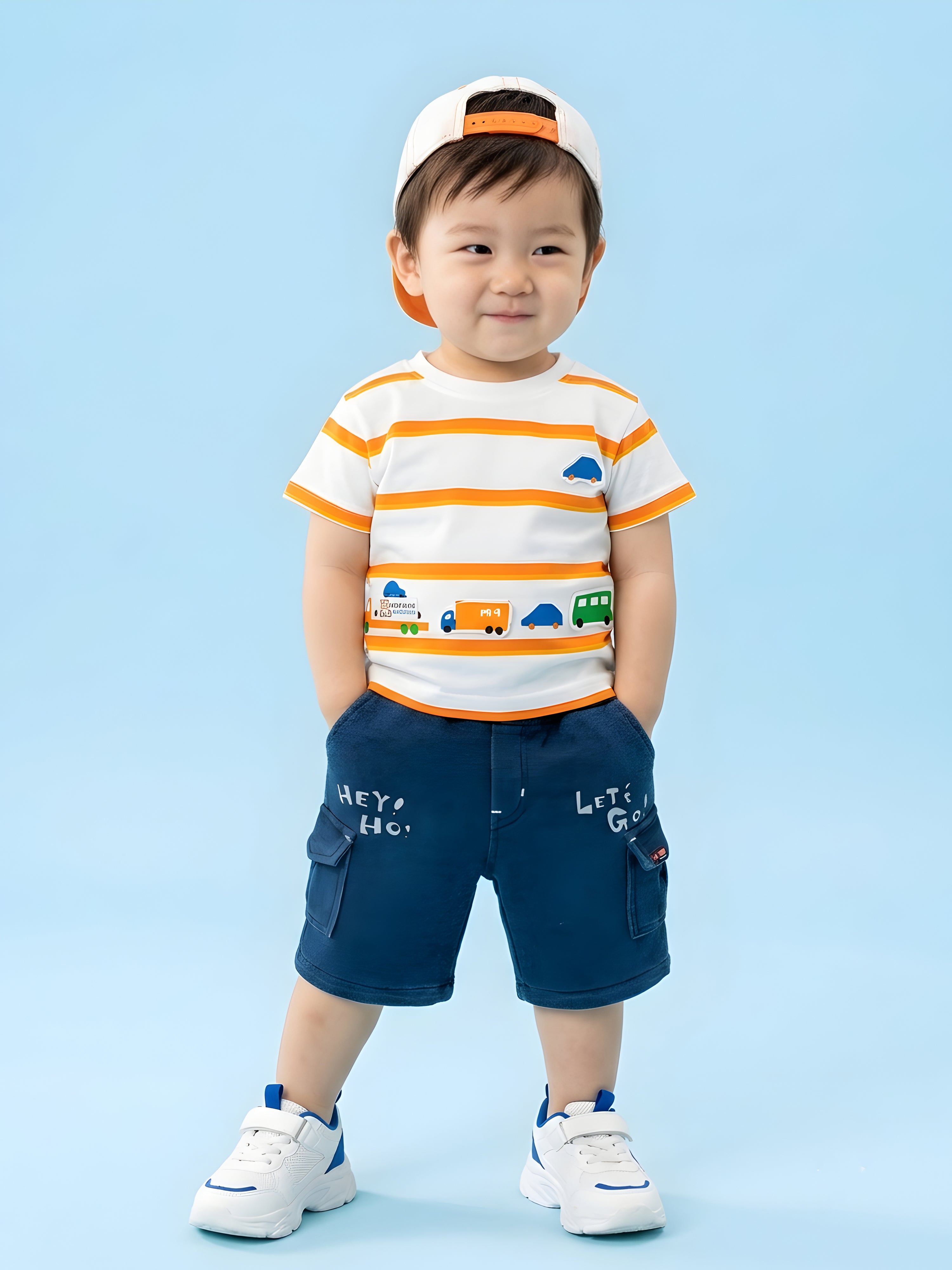 2-Piece Toddler Boy Striped Summer Set
