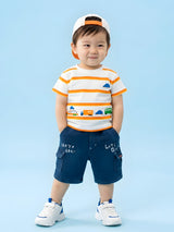 2-Piece Toddler Boy Striped Summer Set