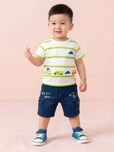 2-Piece Toddler Boy Striped Summer Set