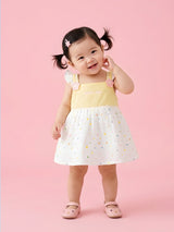 Baby Girls Cute Printed Sleeveless Cotton Dress