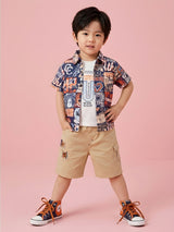 Kids Boys Urban Graphic Print Summer Set