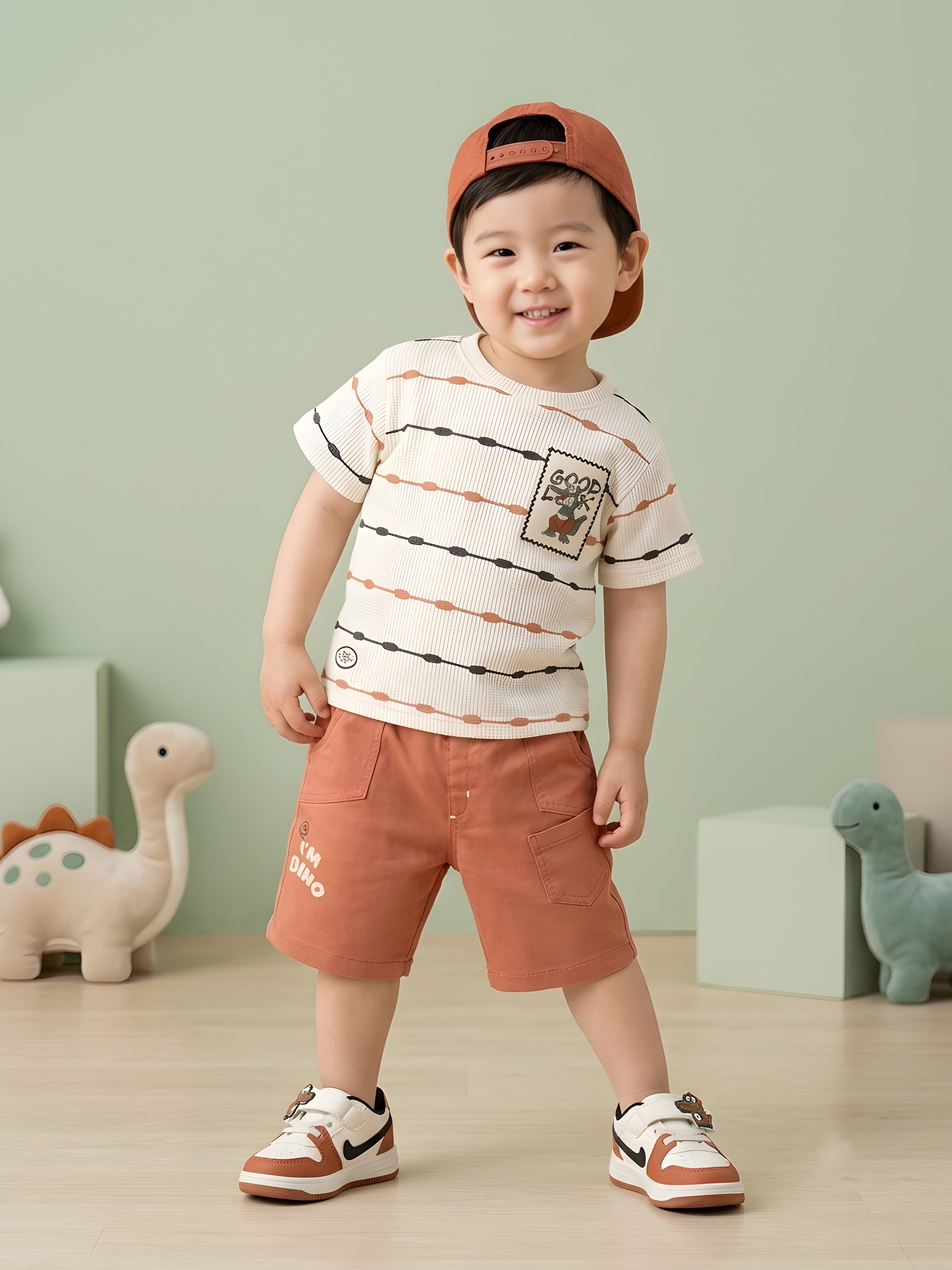 Cute, Comfortable Boy Kids' Clothing Set for Summer