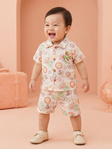 Baby Boys Short Sleeve Shirt and Shorts
