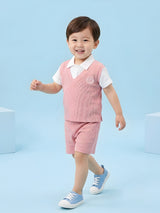 Polo Collar Stylish Summer Clothing for Boys