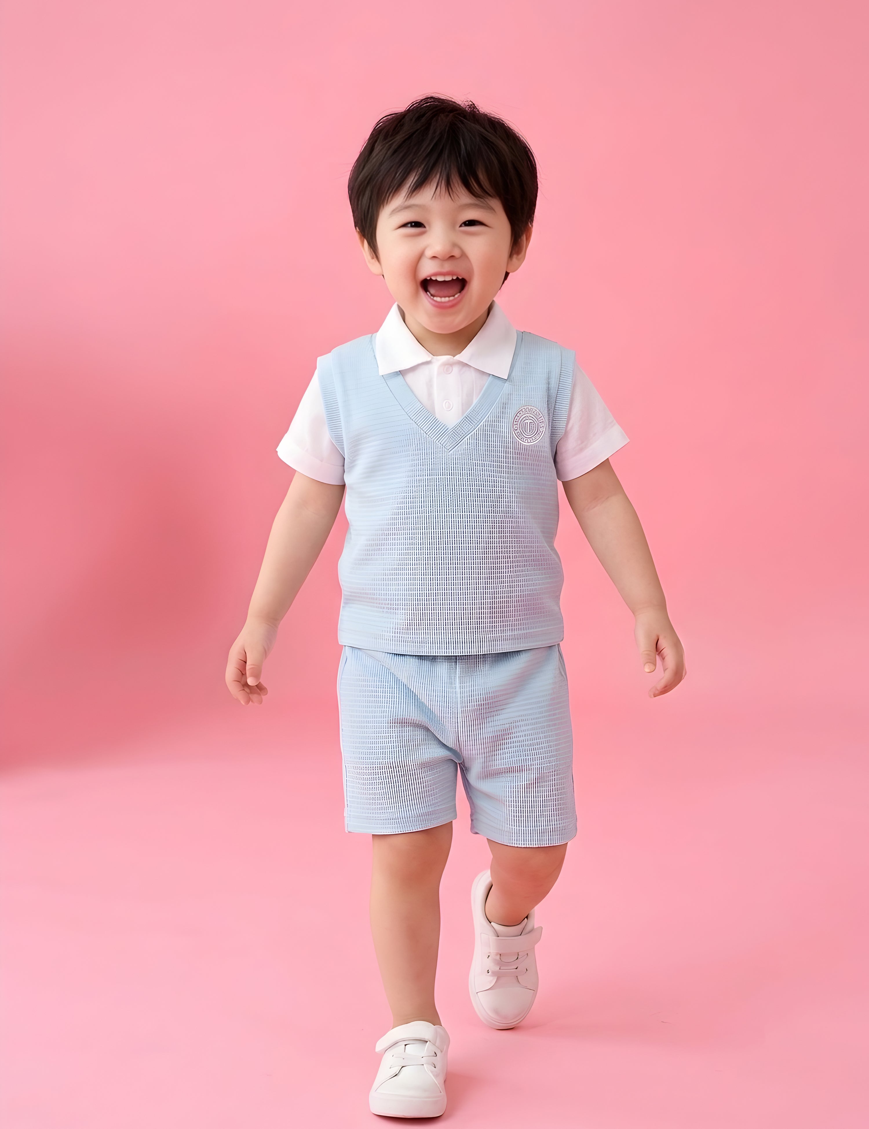 Polo Collar Stylish Summer Clothing for Boys