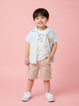 Boys Casual Layered Shirt & Shorts Set