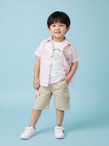 Boys Casual Layered Shirt & Shorts Set
