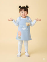 Flower Apllique Dungaree Set