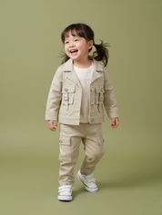 Cargo Jacket & Pant Set for Kids