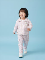 Checked Jacket & Cargo Pants Co-ord Set