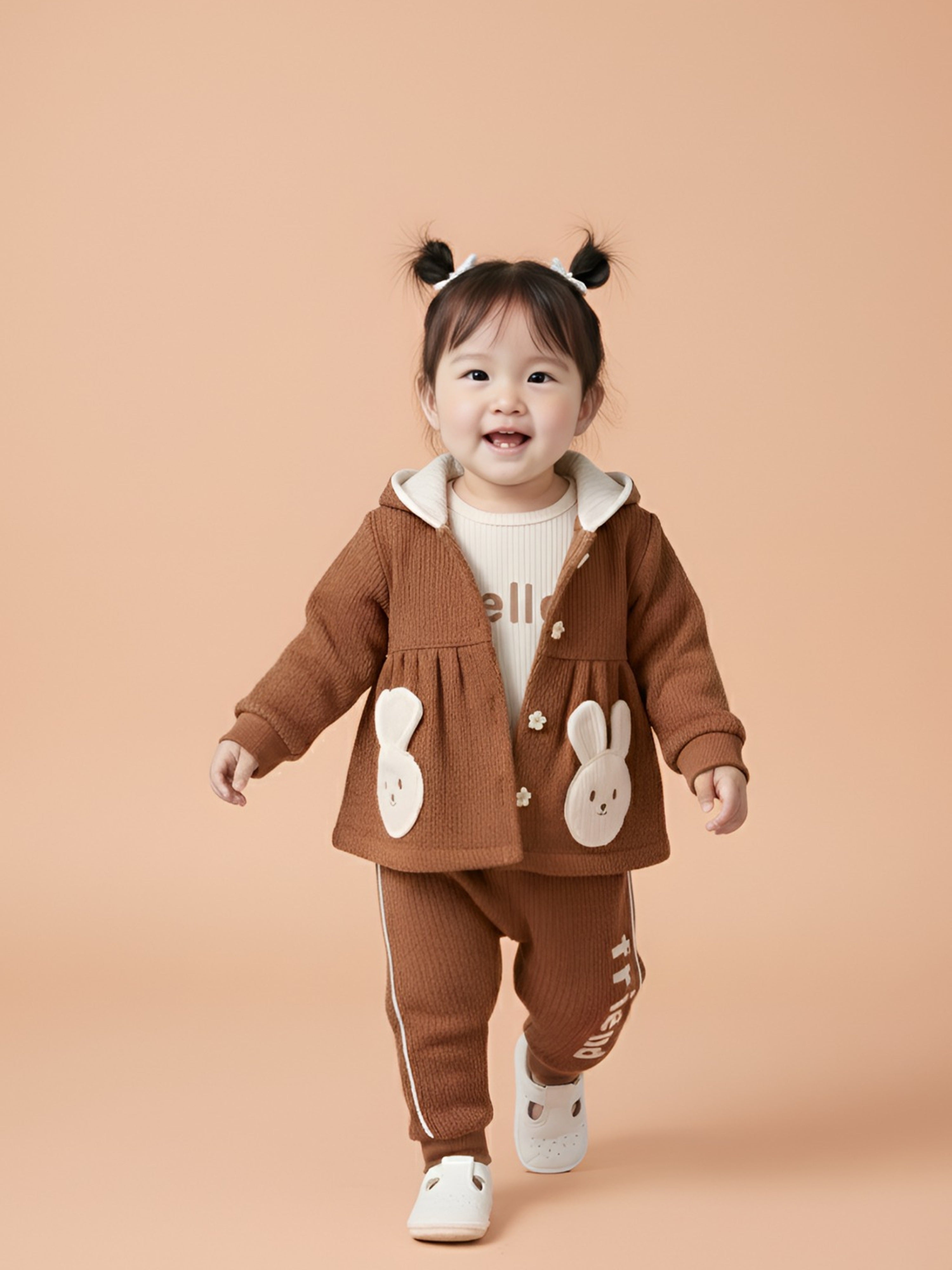 Hooded Outfit for Baby Girls