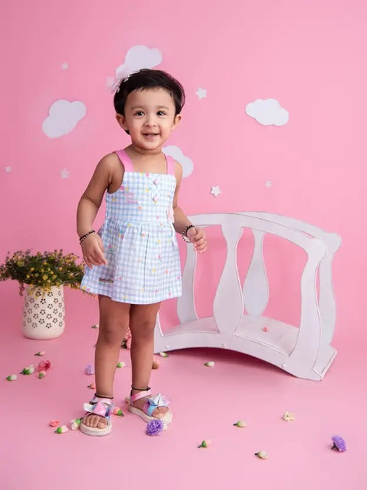 Baby's Day Frock Fit & Flare Dress with panty