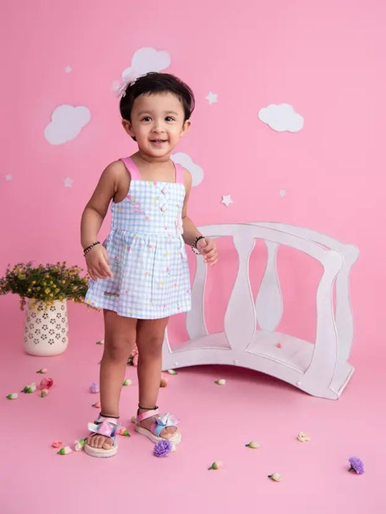 Baby's Day Frock Fit & Flare Dress with panty