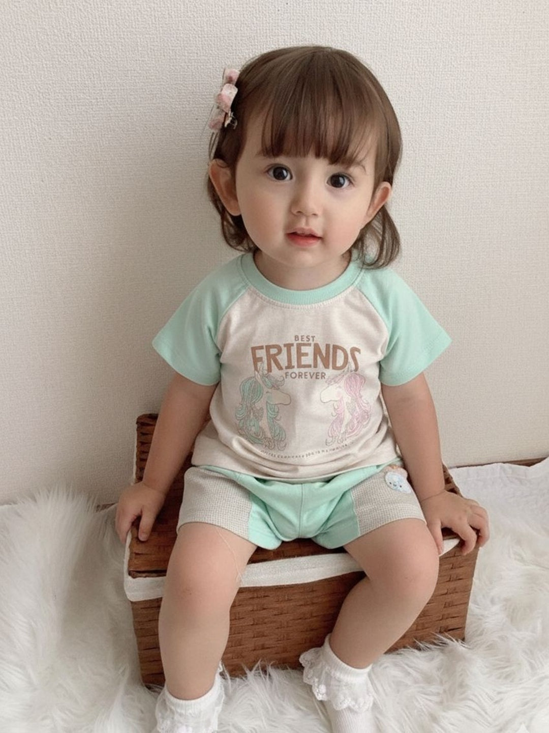 Girls Pure Cotton Clothing Set