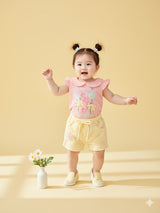 Girls Cotton Top with Shorts