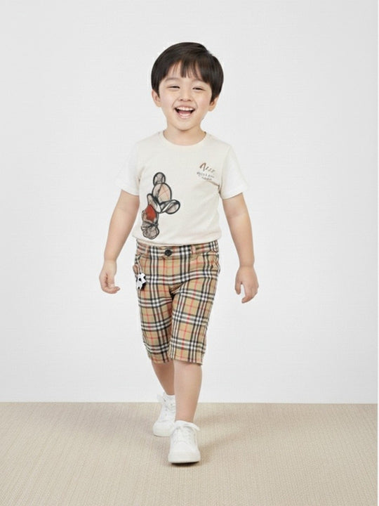 CHOO  CHOO Boys Cotton T-shirt and shorts