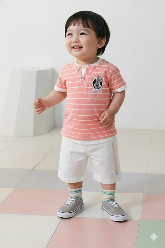 CHOO  CHOO Boys Printed T-shirt and shorts