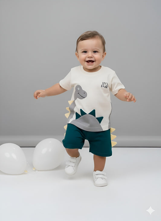 Pompidou Baby Boys Casual Shirt with Shorts